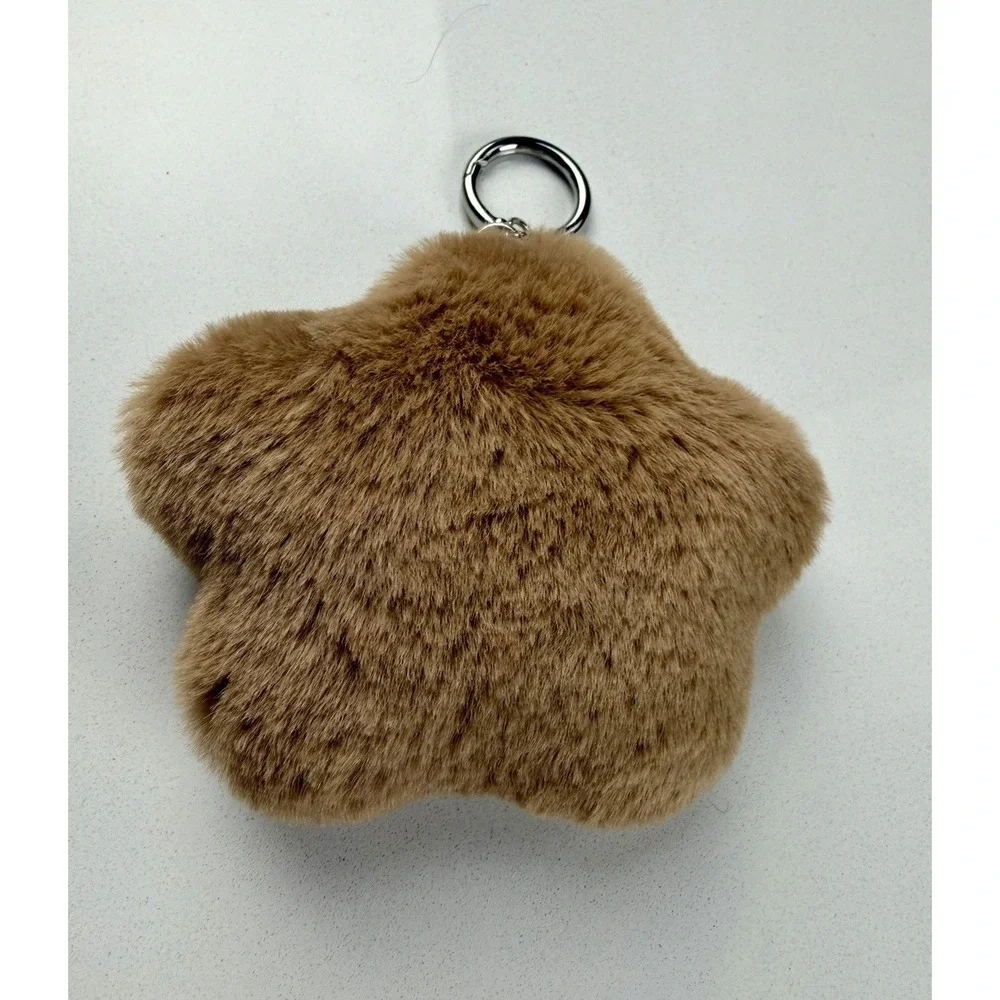 Cute Capybara Plush Keychain Faux Fur Brown Animal Bag Charm Kawaii Accessory